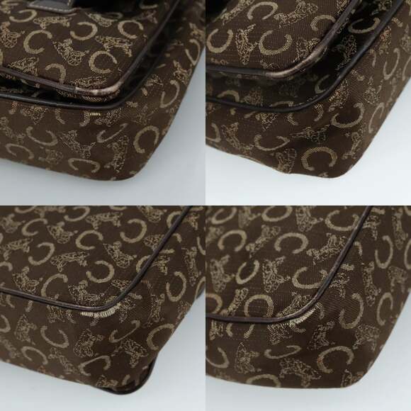 CELINE C Sulky Hand Bag Canvas Brown - Picture 10 of 13